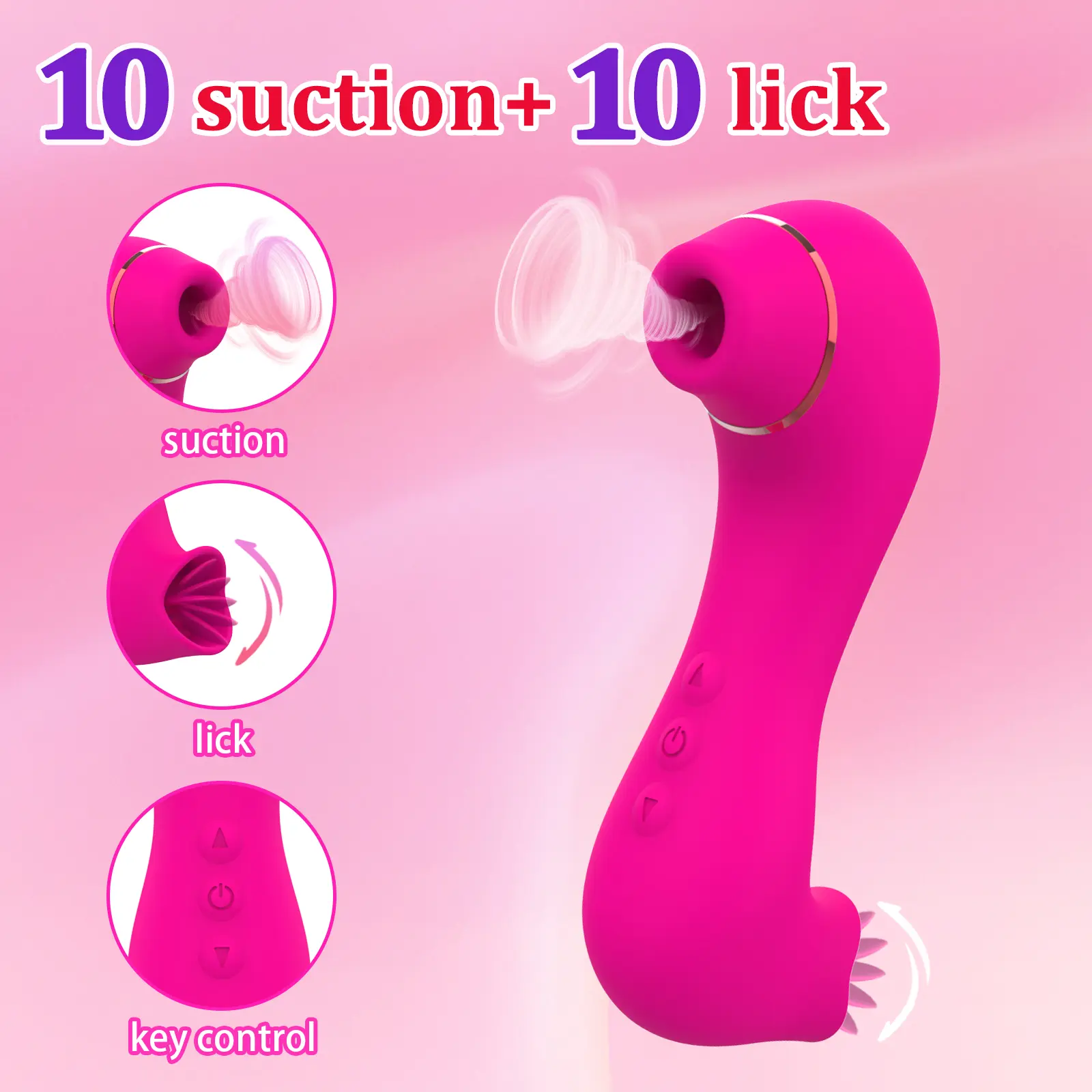 Clitoral sucking vibrator double Licking Vibrator Sex Toy for Women for Women
