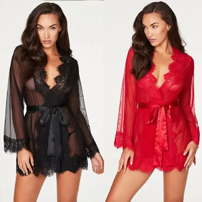 Sexy Lace Pajamas underwear Lingerie Set