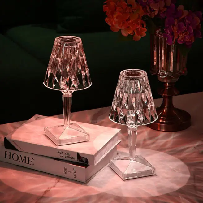 Crystal Diamond Table Lamp